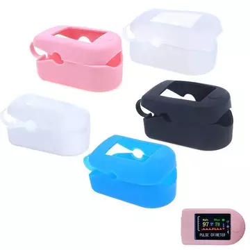 [KvJJL-t] Túi lưu trữ silicon Kẹp ngón tay Hộp bảo vệ máy đo oxy y tế Giá đỡ bảo vệ xung ngón tay Áo ngực bảo vệ mới
