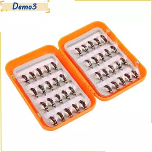 40 Ruồi Câu Cá Bay, Ruồi Câu Cá Hồi Nhiều Màu Sống Động Như Thật, Mồi Câu Cá Bằng Thép Carbon Cao Mini Bền Đẹp