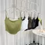 Milyfashion Dây Lưng Không Vòng Thép Sling Có Miếng Lót Ngực Phong Cách Mới Gợi Cảm Mỹ Mỏng Ngắn Top HZPC