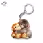 HFTOY Punch Monkey Doll Móc khóa 10cm Anime đáng yêu Quà tặng Đồ chơi sang trọng cho bé gái Túi bé trai quyến rũ ~