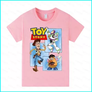 SY3 Câu Chuyện Đồ Chơi 5 2026 Mùa Hè Hoa Mẫu Đơn Hoạt Hình Dễ Thương Mùa Hè Áo Thun Anime Tay Ngắn Top YS3