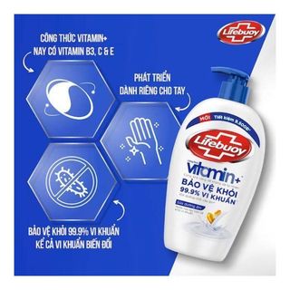 Nước Rửa Tay Dưỡng Ẩm Lifebuoy Vitamin Dạng Sữa Chai 450g