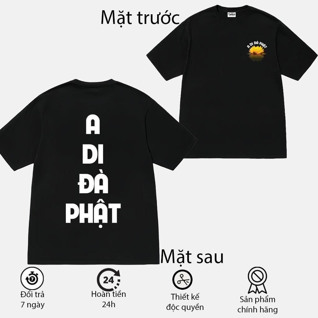 （Giao hàng 24h）Angela Áo thun A di đà phật , Chất Cotton Co Dãn 2 Chiều Áo Phông Hàng Đẹp Chuẩn Form Hottrend