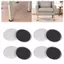 Belleshopp Belleshopp 8 Cái Thanh Trượt Đồ Nội Thất Dày Im Lặng Thảm Lót Sàn Chân Đệm Khay Nhựa HDPE EVA Cho Thảm (3.5 Inch)