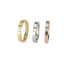 Kẹp Zircon và Nhẫn Steal Titan Cặp Đôi, Bề Mặt Kim Cương Không Phai Màu