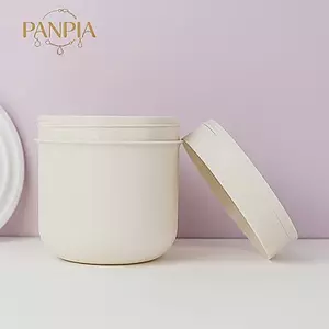 PNPIA- 1 Cái 300 / 400ml Lọ Tẩy Trang Có Thể Đổ Lại Có Thìa Nhựa Rỗng Lọ Trang Điểm Nồi Du Lịch Kem Dưỡng Da Mặt Hộp Đựng Mỹ Phẩm