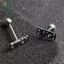 1pc316l Thép Phẫu Thuật Lưỡi Barbell Stud Xuyên Nhẫn Punk Lưỡi Xuyên Trang Sức Cơ Thể 1.6X14X5mm