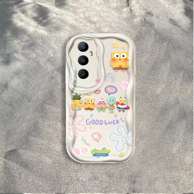 Thích hợp cho Realme C65 Bảo vệ 3D TPU mềm SpongeBob SquarePants Vỏ điện thoại chống sốc