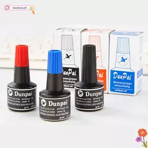 Mực in tem BEABOUT, Mực bút đánh dấu khô nhanh không phai, Mực dán tem màu đỏ / xanh / đen 30ML
