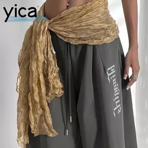 Khăn Hông YICA, Dây Thắt Lưng Phong Cách Bohemian Cổ Điển, Phụ Kiện Nữ In Hình Da Báo Đa Năng