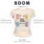 BOOM Áo Baby Tee Nữ Cotton Ôm Body-Áo Thun Ngắn Tay Y2K In Hình PhongCách Mùa Hè, Cổ Tròn Hàng Đầucách hàn quốc phong093