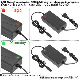 Sạc bình phun thuốc 12V 1A 220V tự ngắt - Sạc ắc quy chì 12V 8-12Ah cho máy phun thuốc