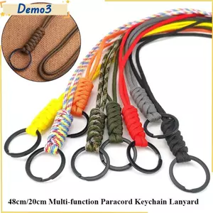 Khóa Tròn, Dây Móc Khóa Paracord Đa Năng 48cm / 20cm, Chất Lượng Cao 20 Kiểu Dây Cường Lực Cao Dụng Cụ Ngoài Trời