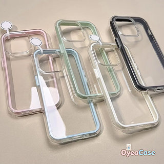 Dopamine Tương Phản Màu Sắc Biên Giới Trong Suốt Slim Dành Cho Samsung Galaxy S26 FE S25 Edge S24 S23 S22 Plus Ultra FE 5G 4G Nhiều Màu Kẹo Màu 2in1 Hộp Đựng Thẻ Mềm Mùa Hè Mới