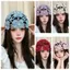 Mũ beanie chui đầu PYCOU, Mũ beanie dệt kim móc tay rỗng, Mũ nồi mỏng thoáng khí Hàn Quốc dành cho nữ