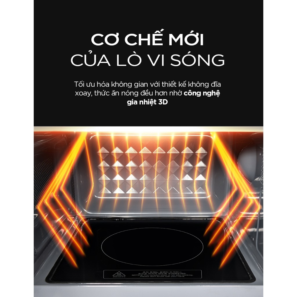 Lò Vi Sóng Không Đĩa Xoay Cuckoo CMW-QF2010ES 20L 800W Bảo Hành 12 Tháng