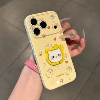 Kẹo Màu Tình Yêu KT Mèo Trường Hợp Điện Thoại Cho iPhone 17 16 15 14 13 12 11 Pro Max 16 15 14 Plus