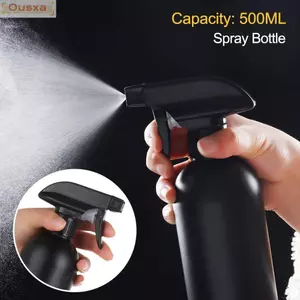 Bình xịt làm tóc OUSXA, Máy phun nước phun sương mịn vai tròn 500ML, Hộp đựng chất lỏng đa năng có thể đổ lại tại nhà & Salon tóc