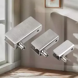PlumHOUSE 2 Chiếc Kính Xoay Bản Lề Trục Xoay Tủ Thép Không Gỉ Cửa Xoay Bản Lề Kẹp Trục Bản Lề Ẩn Bản Lề Phần Cứng VN