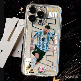 Ốp Điện Thoại Trong Suốt Phong Cách Mới Cầu Thủ Bóng Đá Thích Hợp Cho iPhone 12 13 14 15 Promax 16 17 Promax xr xs 11promax 12promax 13pro 14pro Ốp Chống Sốc Linh Hoạt