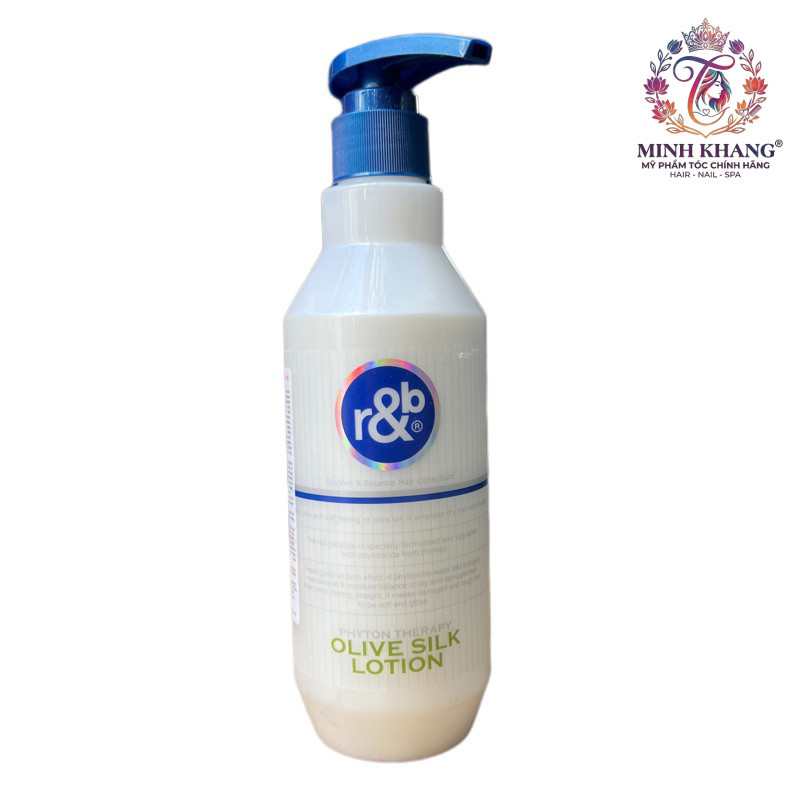 Kem dưỡng bóng tóc R&B Olive Silk Lotion 450ml [ MK ] NEW 2026
