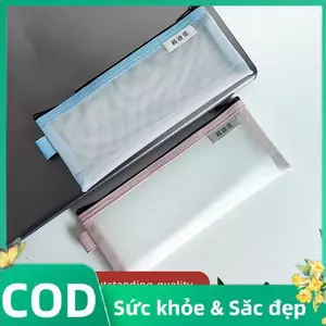 Trong Kho Trong Suốt Lưới Trang Điểm Pouch Tổ Chức Lưu Trữ Túi Cho Son Môi Bàn Chải Bút Chì Trường Hợp Cá Tuyết