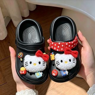 Dép sục cho bé gái mùa hè - Quai hậu chống trượt trang trí nơ dễ thương đi trong nhà ngoài trời