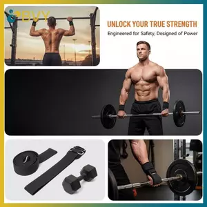 BVY 1 Cặp Dây Đeo Nâng Trọng Lượng Có Đệm Quấn Cổ Tay Tập Thể Dục Tập Thể Dục Dây Đeo Deadlift Chống Trơn Trượt Tập Luyện Sức Mạnh Dây Đeo Cử Tạ.
