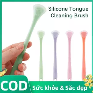 Trong Kho Silicone Lưỡi Làm Sạch Bàn Chải Double Side Chăm Sóc Sức Khỏe Răng Miệng Công Cụ Cá Tuyết