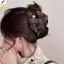 < YEI > Kẹp Tóc Kẻ Sọc Lớn Vintage Nơ Phong Cách Hàn Quốc Barrette Dành Cho Nữ Hoàn Hảo Cho Các Bữa Tiệc Hàng Ngày Và Trường Học Trông Mới