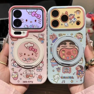Ốp lưng iPhone Chef Hello Kitty có đế xoay 360° iP - 11/12/13/14/15/16/17/Plus/Air/Pro/Max