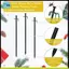 Bộ cọc cây, Hỗ trợ neo hạng nặng cho cây non trong thời tiết xấu, Bao gồm 3 dây đeo, 3 cọc kim loại và 3 dây