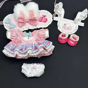 20cm Quần Áo Cho Bé Trà Anh Đào Thỏ Cotton Búp Bê Ăn Mặc Dễ Thương Không Có Thuộc Tính lolita Đầm Công Chúa Dễ Thương 6.10
