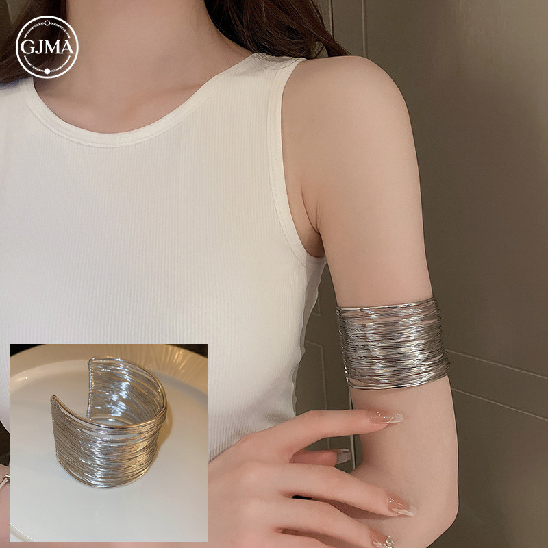 Vòng Bắp Tay Kim Loại Thiết Kế Phá Cách Mùa Hè Phong Cách Boho Sáng Tạo Độc Đáo Phụ Kiện Nữ