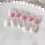 AA Ngọc Trai Trắng Móng Tay Nghệ Thuật Trang Trí Bộ Màu Hỗn Hợp Kim Sa Lấp Lánh Trắng 3D Salon Chất Lượng Cho Chuyên Nghiệp Hoặc Gia Đình Làm Móng Tay VN