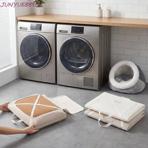 Túi giặt áo len JUNYUE88US, Túi bảo vệ áo len len có dây kéo lưới mịn, có tay cầm chống biến dạng hình khối dệt kim đeo máy giặt Túi lưu trữ giặt|Phụ kiện