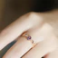 Nhẫn nữ đa năng khí chất thời trang màu tím zircon hoa