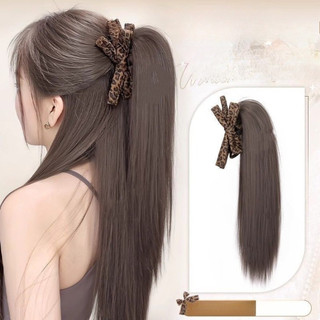 35cm Dài Thời Trang Mới Thẳng Đuôi Ngựa Tóc Giả Cho Nữ Cao Đuôi Ngựa Bím Tóc Nối Dài Đuôi Tóc Giả