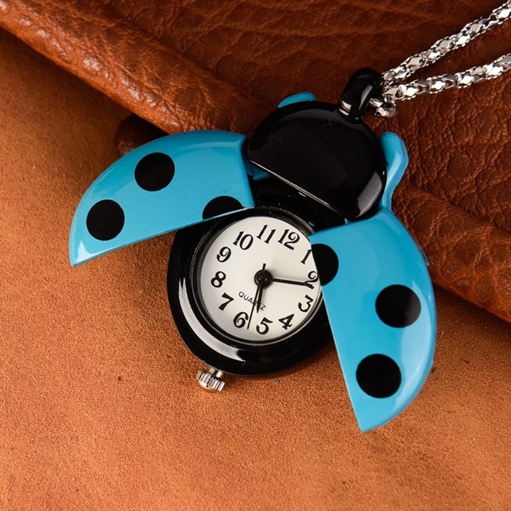 Đồng hồ bỏ túi NORBORTO, có dây chuyền đồng hồ bỏ túi Beetle nhẹ, Đồng hồ bỏ túi nhiều màu thạch anh