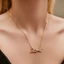 Dây chuyền mặt dây chuyền tối giản dành cho nữ, Thanh ngọc trai Dainty mạ vàng Trang sức vô cực tình