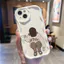 Ốp lưng tương thích cho iPhone 17 Air 16 15 14 13 12 11 Pro X XR XS Max SE 2020 6 7 8 Plus Kem gợn sóng viền cong Motif Girl NYK117