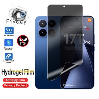 Dành Cho Xiaomi 17TPro 5G Phim Hydrogel Chống Gián Điệp Cho Xiaomi 17T Pro 17TPro 1 7 17 T Pro Xiaomi17 T Xiaomi17T Pro Xiaomi17TPro 2026 Bảo Vệ Màn Hình Riêng Tư Chống Ngón Phim Trước Mềm