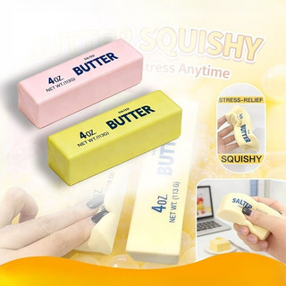 Thực Phẩm Hình Bơ Thanh Squishy Đồ Chơi Chậm Giảm Căng Thẳng Fidget Đồ Chơi Dễ Thương Mới Lạ Quà Tặng Cho Trẻ Em Và Người Lớn