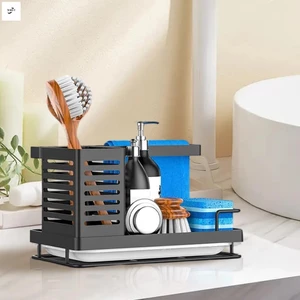 Hộp đựng bọt biển bồn rửa nhà bếp - Dụng cụ sắp xếp bàn chải có hộp đựng xà phòng