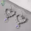 1 Đôi Bông Tai Thiết Kế Trái Tim Gai Phong Cách Gothic Retro, Bông Tai Hình Trái Tim Có Gai, Bông Tai Trung Lập Quà Tặng Tiệc Ngày Lễ