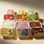 DARON Mô Phỏng Bánh Mì Bóp Đồ Chơi, Hộp Dính Hình Bánh Mì Mềm Bánh Squishy Đồ Chơi, Fidget Chậm Làm Bánh Handmade Nhào Pinching Bánh Giải Nén Đồ Chơi Bàn Văn Phòng Đồ Chơi