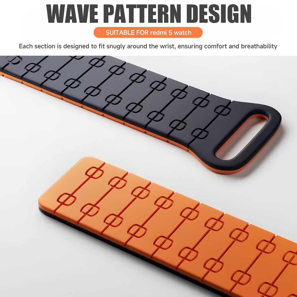 Ốp lưng TPU + dây đeo từ tính cho Redmi Watch 5 Active / 5 Lite dây đeo thể thao silicon chống rơi toàn bộ ốp lưng