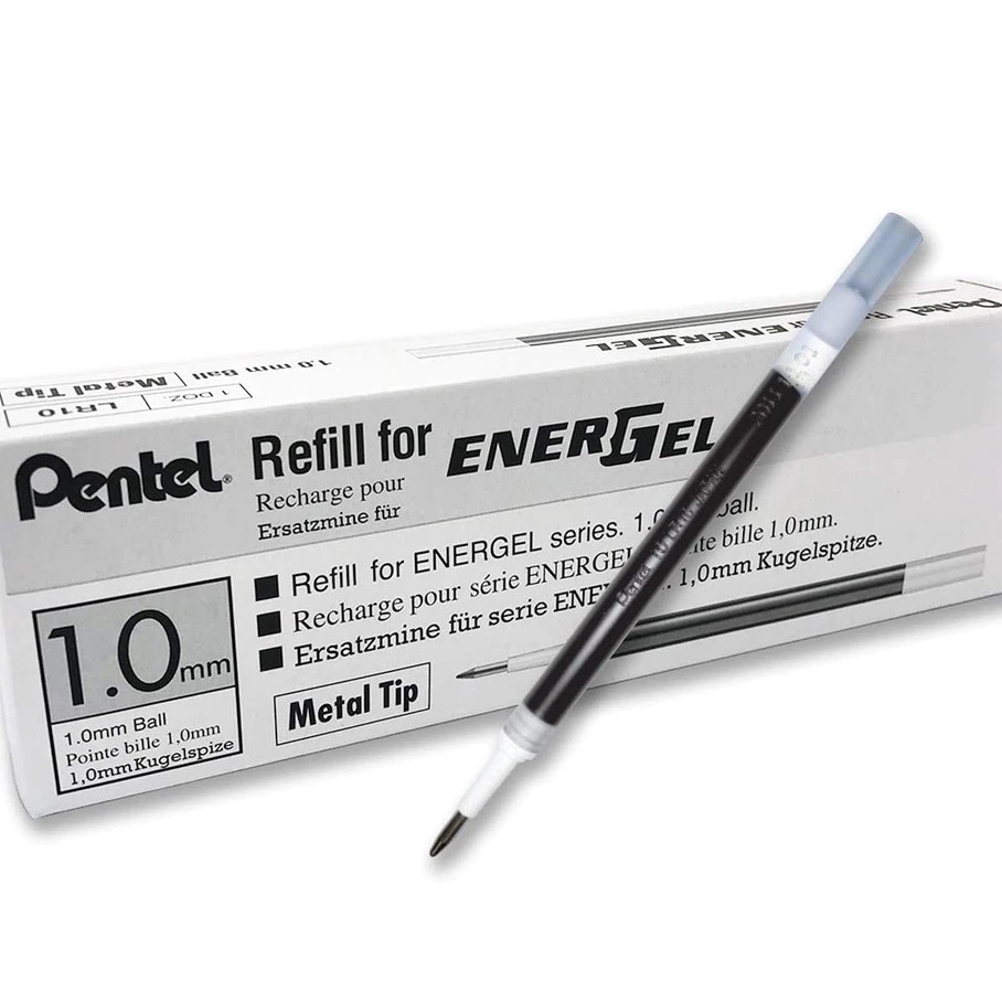 Ruột bút ký Pentel Energel LR10 ngòi 1.0mm 3 màu mực chính hãng