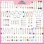 MYPANDA 105 Chiếc Bán Buôn Số Lượng Lớn Rất Nhiều Cơ Thể Xuyên Lông Mày Trang Sức Bụng Lưỡi Thanh Nhẫn.