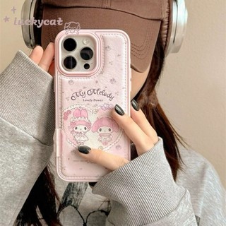 Tương thích với iPhone 17 16 15 14 13 12 11Vỏ Điện Thoại Hoạt Hình Ren Dễ Thương Lovce Trái Tim Giai Điệu Da Mềm